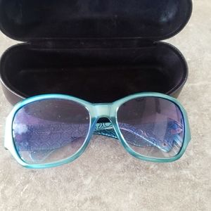 Coach teal sunglasses